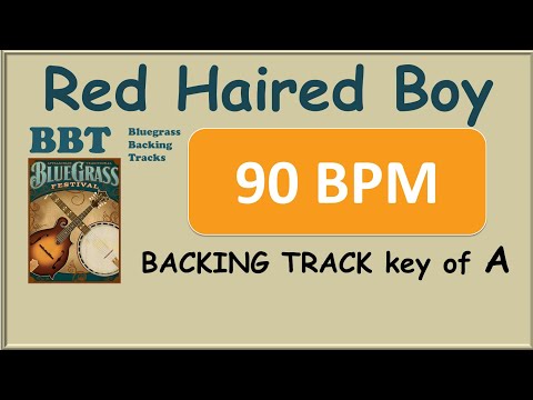 Red Haired Boy 90 BPM bluegrass backing track