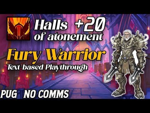 +20 Halls of Atonement | Fury Warrior POV | No comms PUG | The War Within Season 3