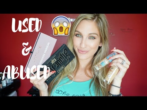 USED AND ABUSED MAKEUP PRODUCTS TAG 😱 Video