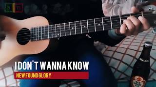 I Don&#39;t Wanna Know - New Found Glory (Acoustic Cover)