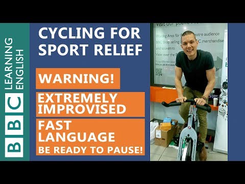 ダンはスポーツリリーフのために自転車を走らせています (Dan cycles for Sport Relief)