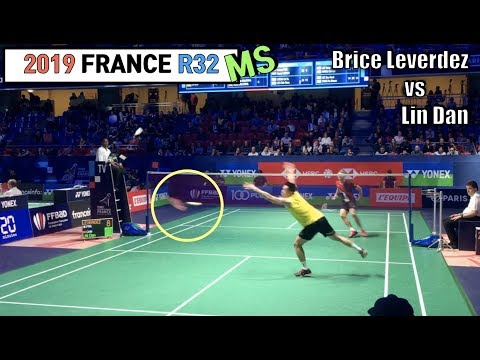 Lin Dan, What are you doing with the racket? LOL. (Lin Dan vs Brice Leverdez)