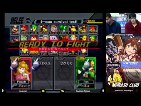 UWaterloo Melee Monthly #1 - Singles Winners Quarterfinal - Jamrun vs Damian Tyson