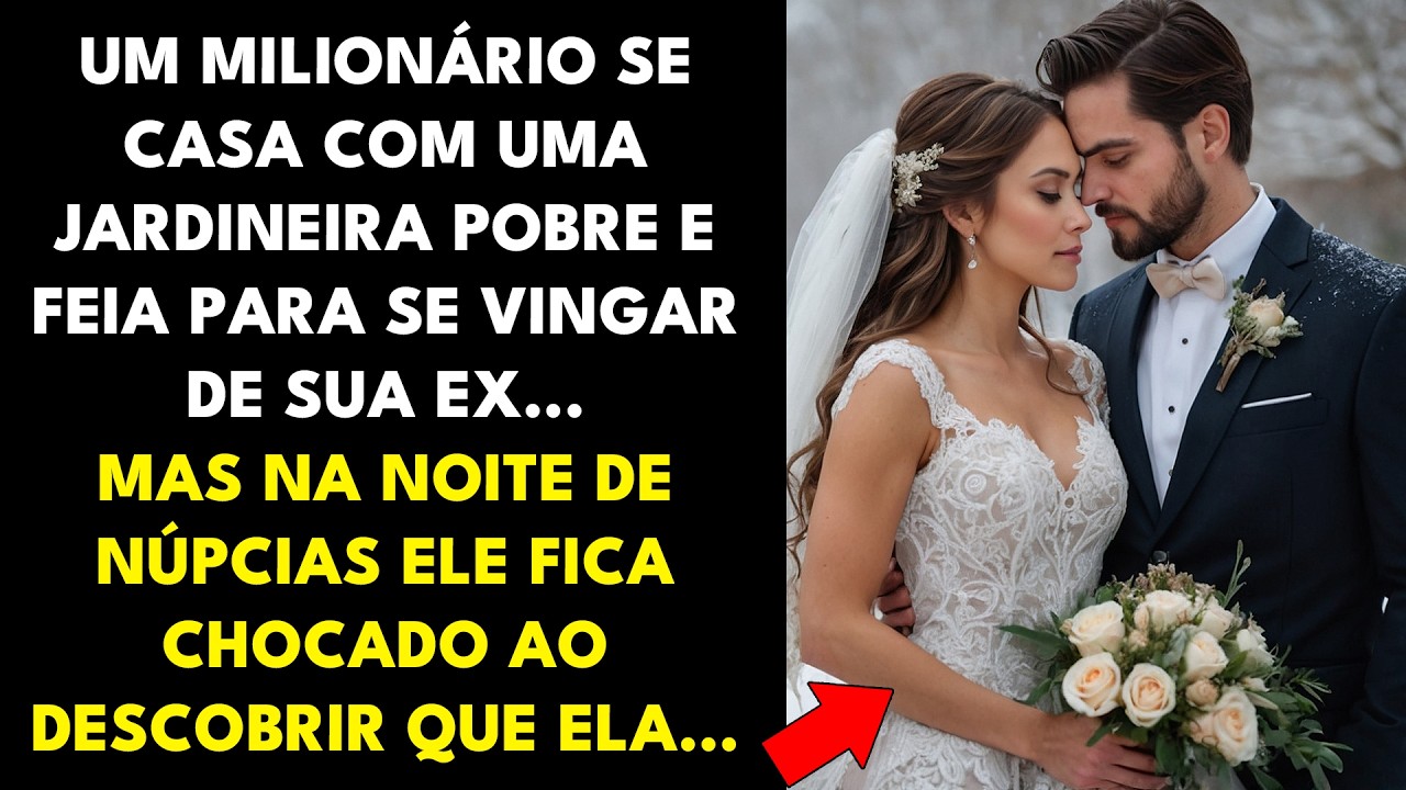 MILIONÁRIO SE CASA COM UMA JARDINEIRA POBRE E FEIA PARA SE VINGAR DE SUA EX, MAS NA NOITE DE NÚPCIAS