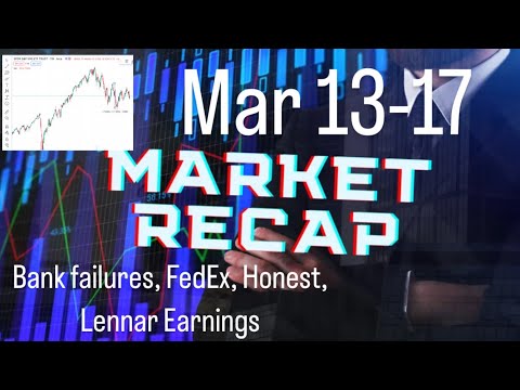 Market Recap (Mar 13-17) - Banks, FedEx, Lennar, Honest Earnings, ChatGPT 4 (FDX, LEN, HNST)
