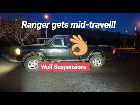 The ranger gets extended travel shocks!!