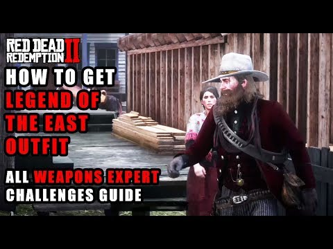 Red Dead Redemption 2 - How to Get Legend of the East Outfit - 8/9 Weapons Expert Challenges Guide