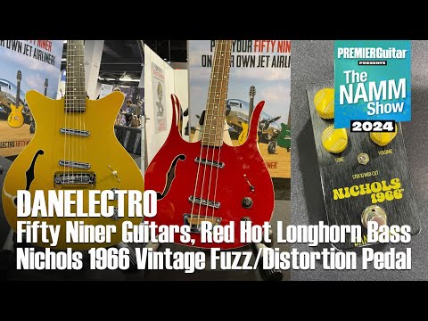Danelectro D58LHB-BKRD 1958 Longhorn Body with F-Hole Short Scale Neck 4-String Electric Bass Guitar image 11