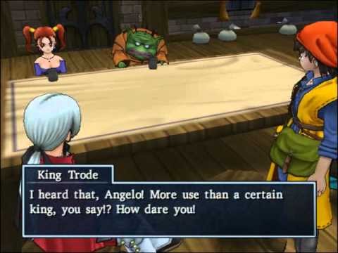 130 Dragon Quest 8 Cut-scene - Talking To Angelo After Waking in Martas Cottage
