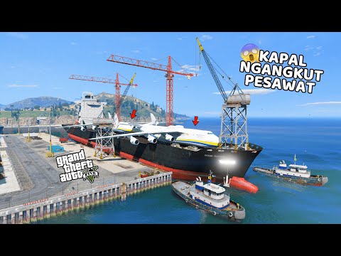 KAPAL NGANGKUT PESAWAT - GTA 5 MOD