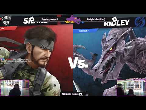Femboylover7 (Ridley) vs Dwight (Snake) P1 Winners Quarters Shield Break Donkey Kong