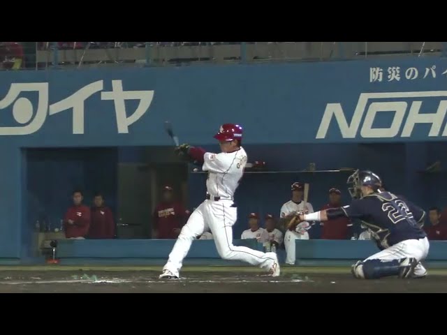 【7回裏】 イーグルス・後藤 地元・秋田で2年連続のヒットを記録!! 2016/5/17 E-Bs