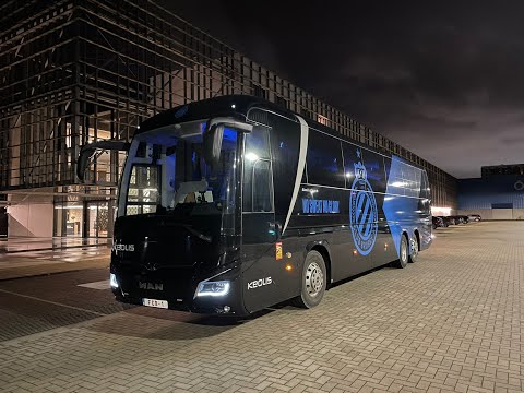 Driving the Team Bus of FC Bruges - MAN Lion's Coach 3rd Gen 2020
