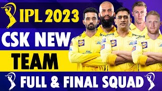 Chennai Super Kings 2023 Squad | Chennai Super Kings IPL 2023 Team | IPL 2023 Squad CSK Players List