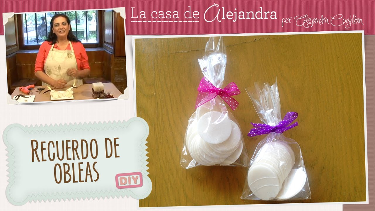 Como hacer un recuerdo con obleas para una Primera Comunión