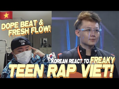🇻🇳🇰🇷🔥Korean Hiphop Junkie react to Freaky - Teen Rap Viet | Team Karik | Rap Việt - Mùa 2 (VN/ENG)