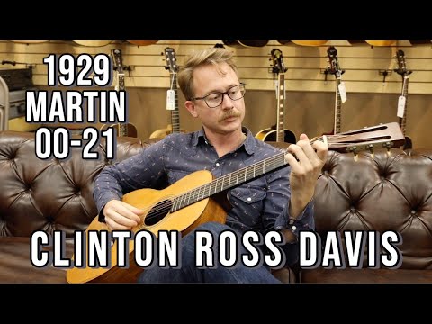 Clinton Ross Davis playing a 1929 Martin 00-21 at Norman's Rare Guitars