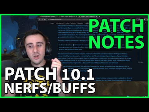 Patch 10.1 NOTES: Nerfs & Buffs to Druid, Shadow, S2 Dungeons, Mistweaver, and more!