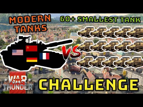 60+ SMALLEST TANK VS MODERN TANKS OF DIFFERENT COUNTRIES - WAR THUNDER