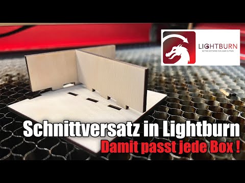 Lightburn Schnittversatz - Kerf einstellen - Tutorial für Lightburn | K40 Keller