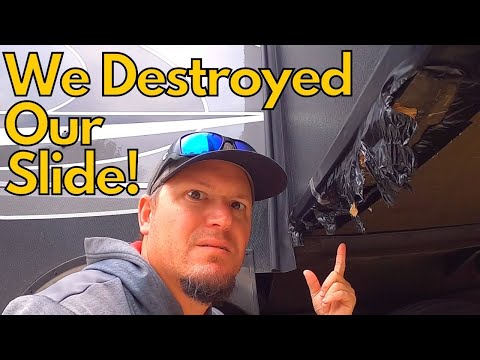 How to Fix RV Slide Out Problems | Replacing Slide Ski | RV Slide Out Adjustment Fulltime RV Living!
