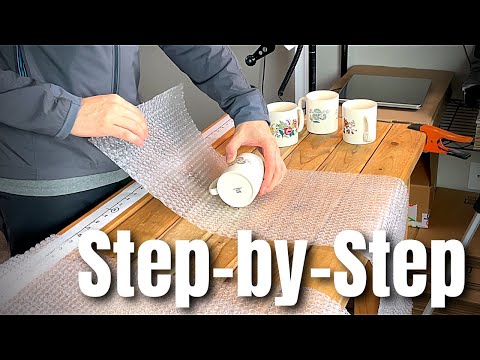 Part of a video titled How I PACKAGE and SHIP Mugs on Ebay So They Arrive in One Piece
