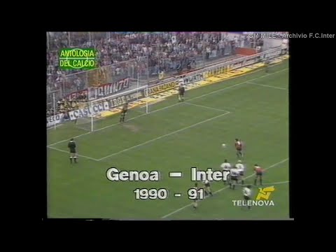 1990-91 (32^ - 12-05-1991) Genoa-INTER 3-0 [Ruotolo,Skuhravy,Aguilera(R)] HLTS Telenova
