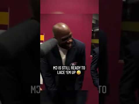 'Where your shoes at? We can go play 1-on-1, me and you right now' - MJ is still ready 😂 | #shorts