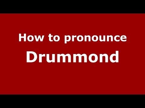 How to pronounce Drummond (Brazilian Portuguese/São Paulo, Brazil)  - PronounceNames.com