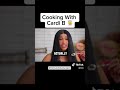 cardi B cooking with vogue