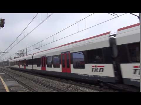 IL SALUTO DEL TILO ETR 524 IN STAZIONE A CARIMATE.(CO) 11 - 2 - 2017