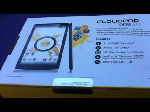 CloudFone CloudPad One 8.0 Quick Unboxing
