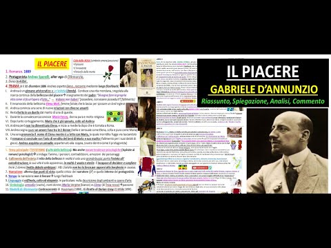 IL PIACERE Gabriele d'Annunzio - riassunto trama, temi, analisi e commento