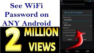 How To See The WiFi Password on ANY Android Phone 100% Successful 2017!!