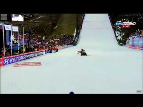 Antonin Hajek Bad Accident @ Harrachov World Champioship 14 03 2014