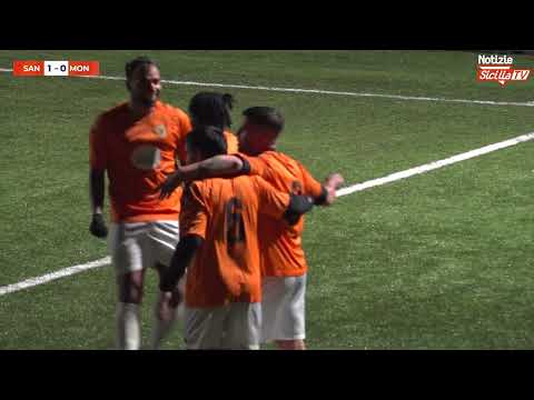 Sant'Alessio - Monforte San Giorgio 1-2, highlights