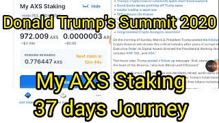 Donald's Trump Summit 2025 | My AXS Staking Journey
