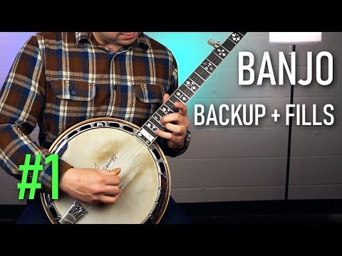 Bluegrass Banjo Lesson | Backup and Fill Licks #1
