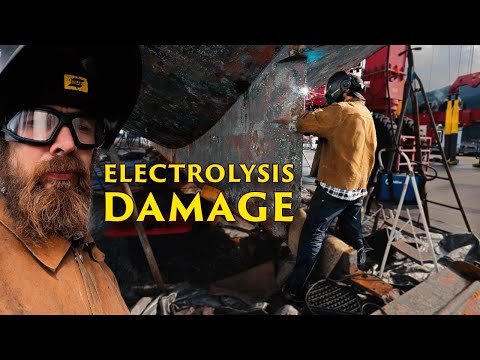 Welding Electrolysis Damage on Our Steel Sailboat | Boat Refit in Alaska