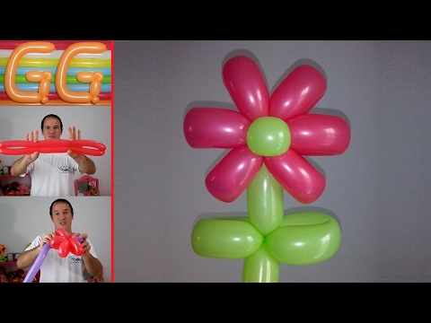 how to make a balloon flower - easy balloon flower