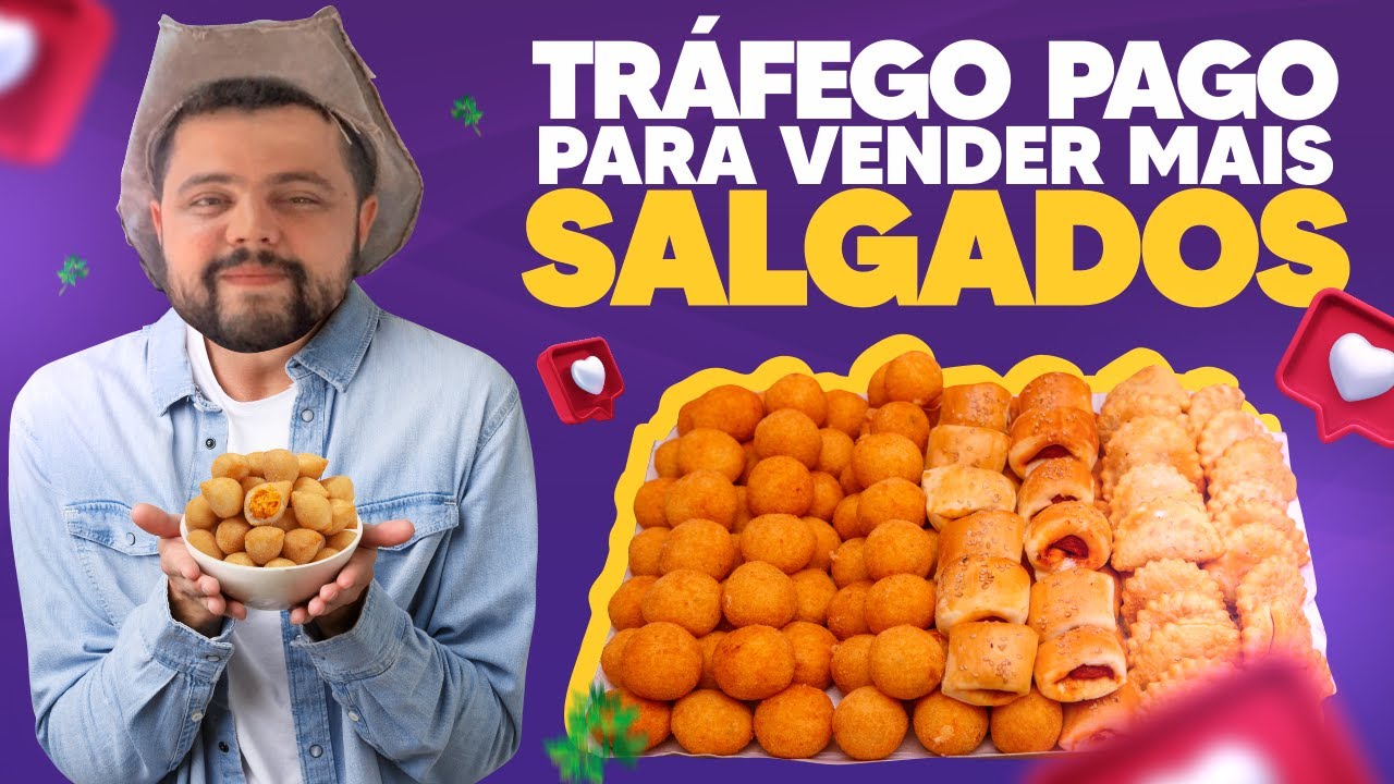 Tráfego pago para Delivery, Lanchonete, Restaurante. Anúncios para Vender SALGADOS no Instagram.