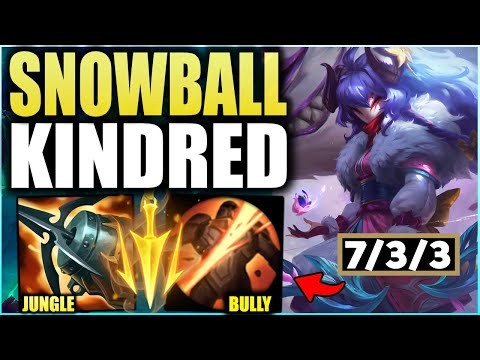When Kindred Snowballs, There Is NOTHING You Can Do! (Jungle Bully Kindred) - League of Legends