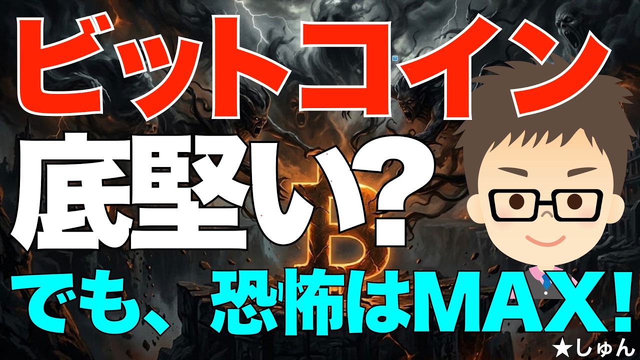 ビットコイン（BTC）底堅い？〜でも恐怖はMAX！どのようにリスクに対処すべきか？