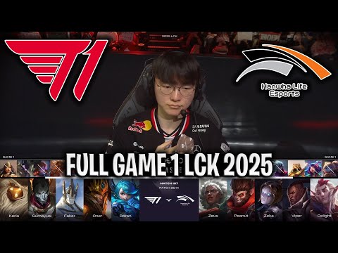 FAKER vs ZEUS!😱EPIC GAME! - T1 vs HLE GAME 1 LCK SUMMER 2025 W11D4 | T1 vs HANWHA LIFE G1 LCK 2025