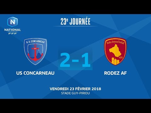 J23 : US Concarneau - Rodez Aveyron F. (2-1), le replay