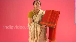 Cotton handloom saree of South India 