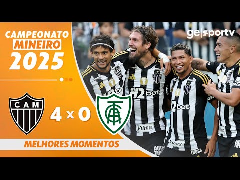 Gols e lances de Atlético Mineiro x América-MG