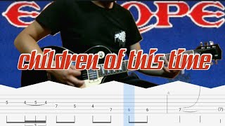 children of this time-Europe(guitar Tab lesson)