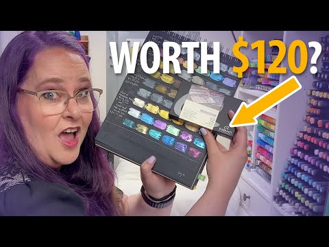 Unboxing My Most EXPENSIVE Watercolor Paint! [Comparing 14 Different Metallic Watercolor Paints]