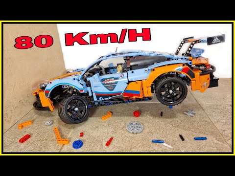 Porsche 911 Crash 🚨 80 KM/H 🚨 Lego Technic car CRASH test